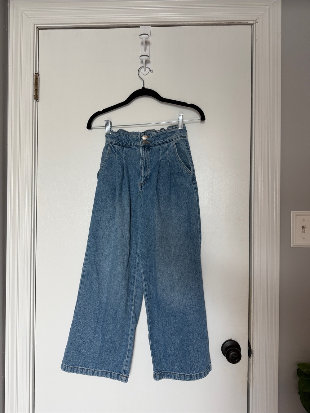 Zara- High-Rise Wide Leg girls Jeans - Blue- size 11-12